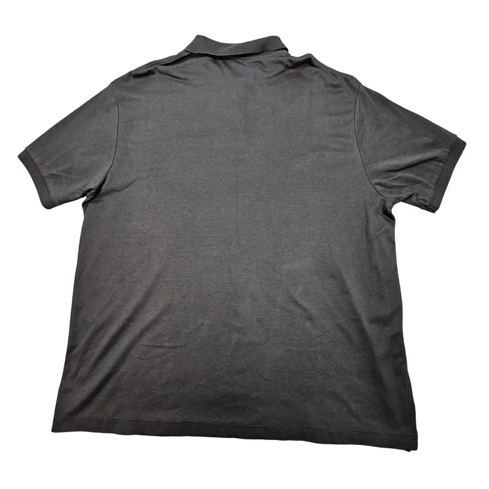 Polo Ralph Lauren Shirt Mens 2XB Black Big & Tall Short Sleeve Pique Cotton Pony